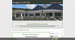 Desktop Screenshot of keighleygolfclub.com
